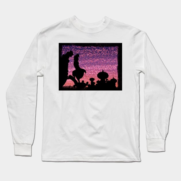 Aladdin and jasmine balcony Long Sleeve T-Shirt by Dexter1468